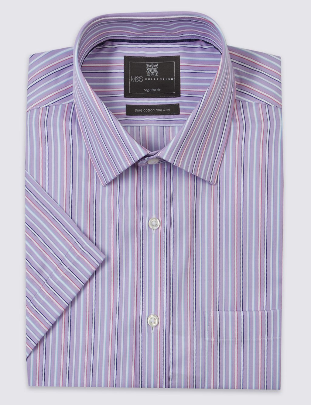 Short Sleeve Non-Iron Regular Fit Shirt 1 of 4