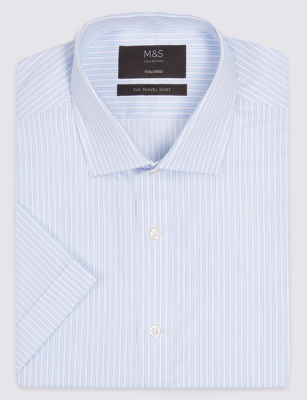 Short Sleeve Non-Iron Tailored Fit Shirt 1 of 5