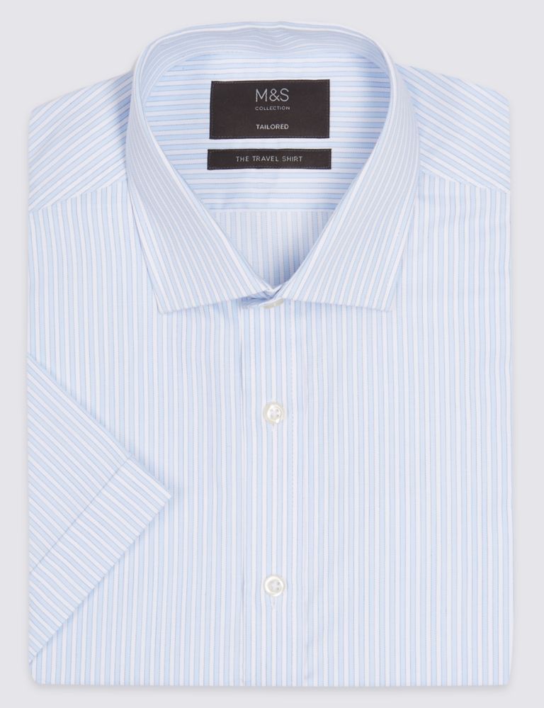Short Sleeve Non-Iron Tailored Fit Shirt 2 of 5