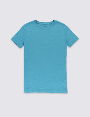 Short Sleeve Round Neck Top (5-14 Years) Image 2 of 3