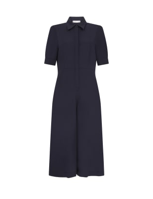 Short Sleeve Wide Leg Jumpsuit Image 2 of 5