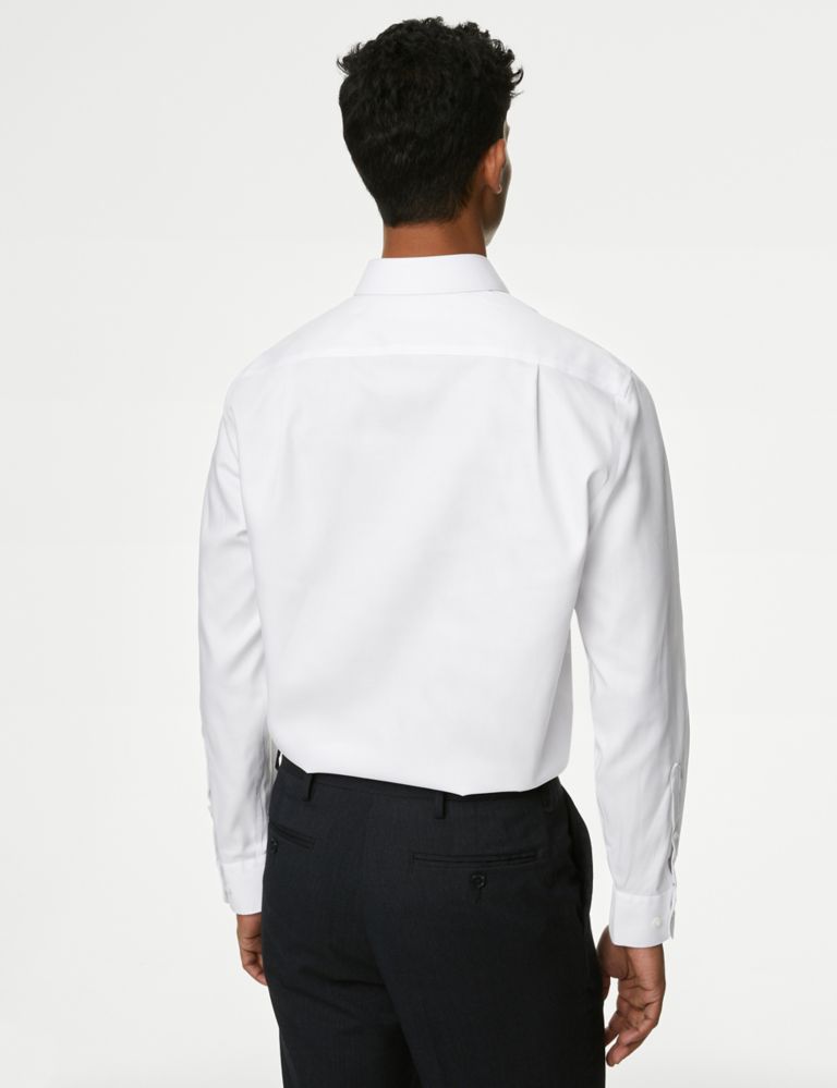Shorter Length Regular Fit Non Iron Shirt | M&S Collection | M&S