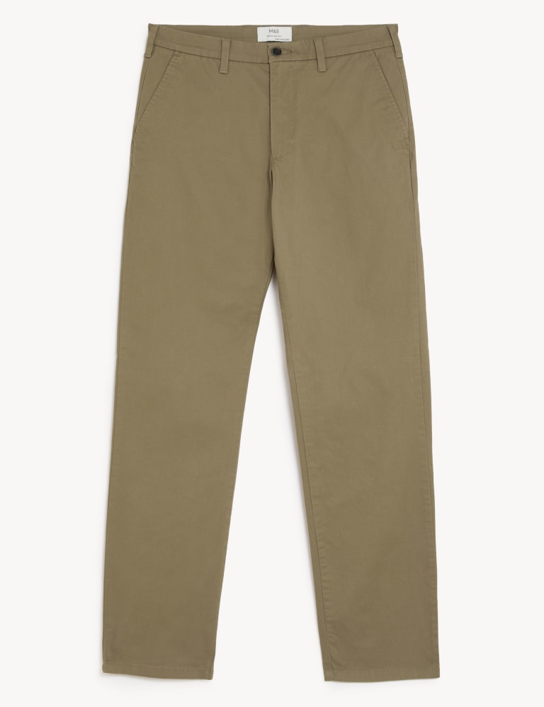 Marks and spencer chino trousers sales