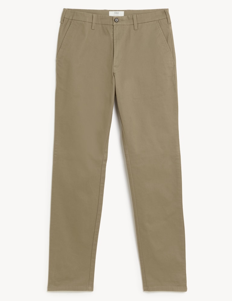 Shorter Length Slim Fit Stretch Chinos | M&S Collection | M&S