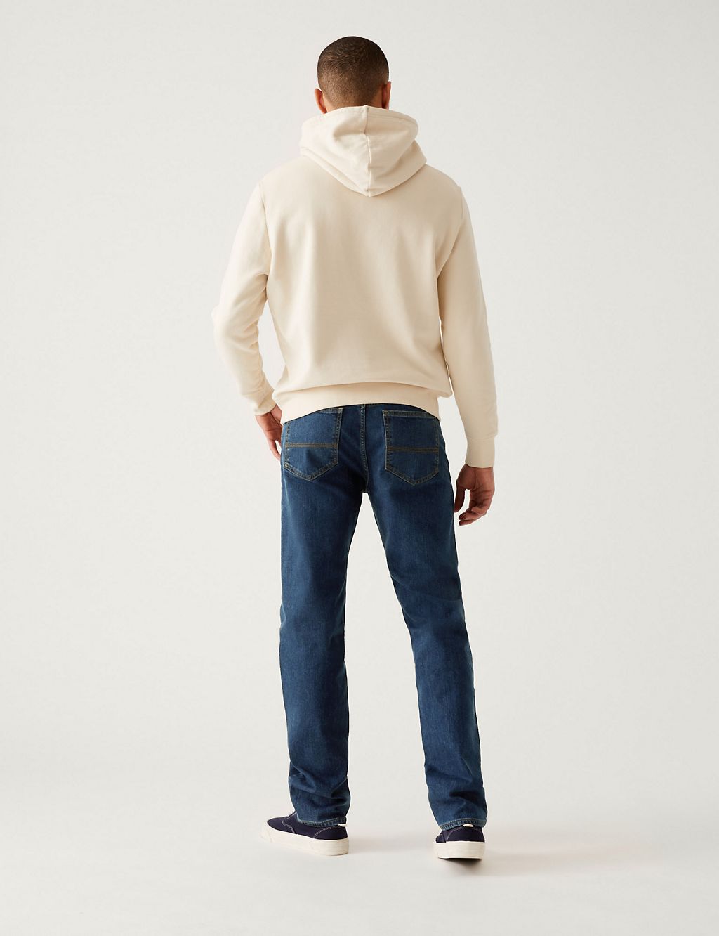 Shorter Length Straight Fit Stretch Jeans with Stormwear™ 5 of 5