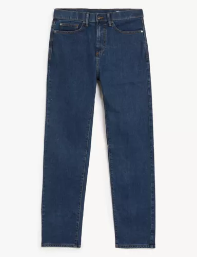 Shorter Length Straight Fit Stretch Jeans with Stormwear™ 2 of 5