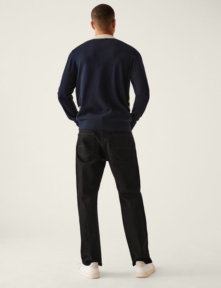 Shorter Length Straight Fit Stretch Jeans with Stormwear™ 4 of 4