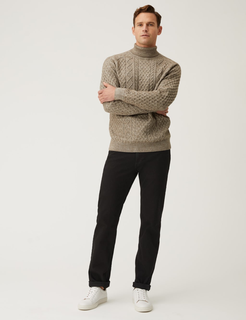 Shorter Length Straight Fit Stretch Jeans 1 of 5