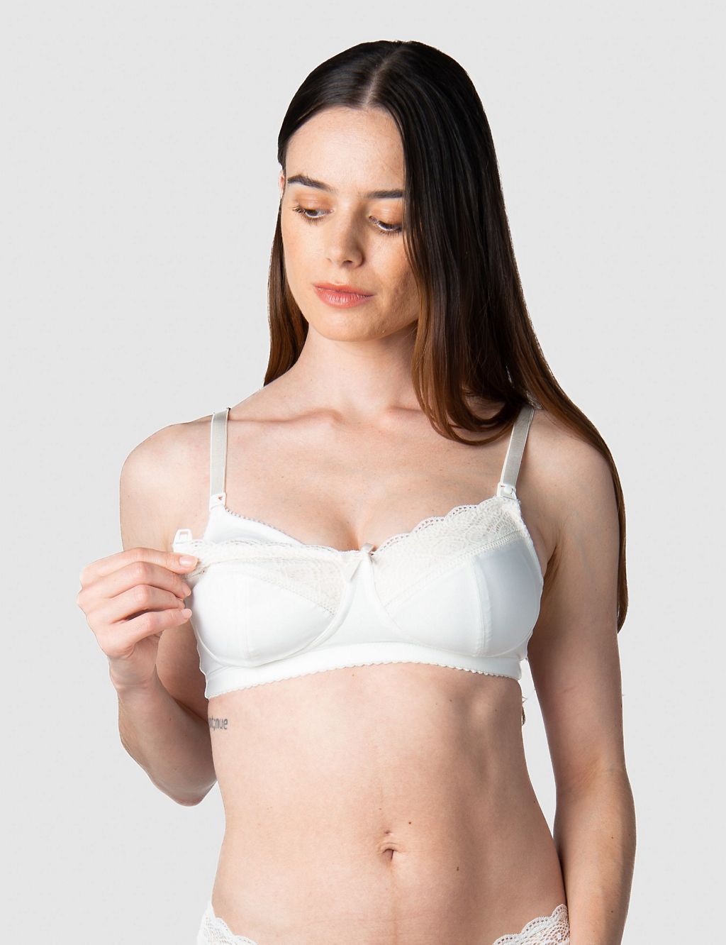 Show Off Lace Non Wired Nursing Bra C-H 7 of 10