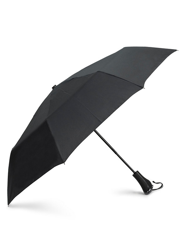 Showerproof Ripstrip Gearshape Handle Umbrella Image 1 of 2