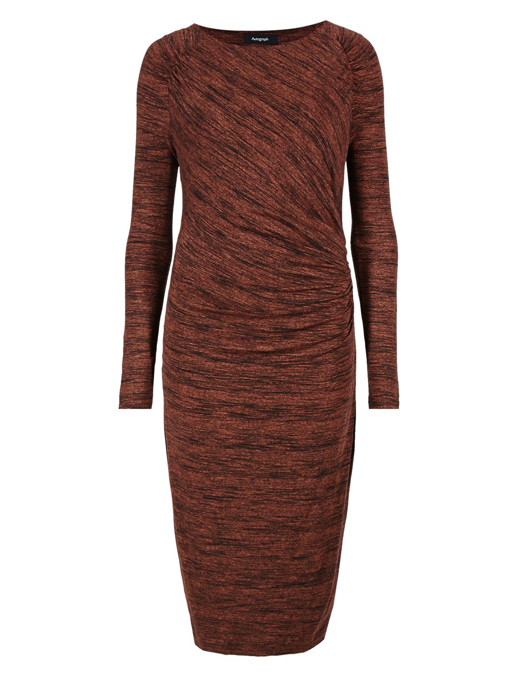 Side Gathered Marl Bodycon Dress 1 of 4