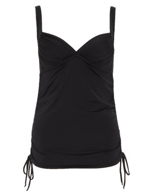 Side Ruched Tankini Top Image 2 of 6