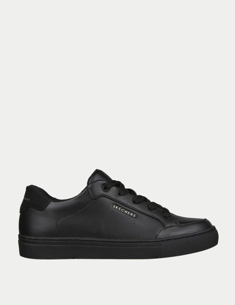 Skechers leather upper cheap