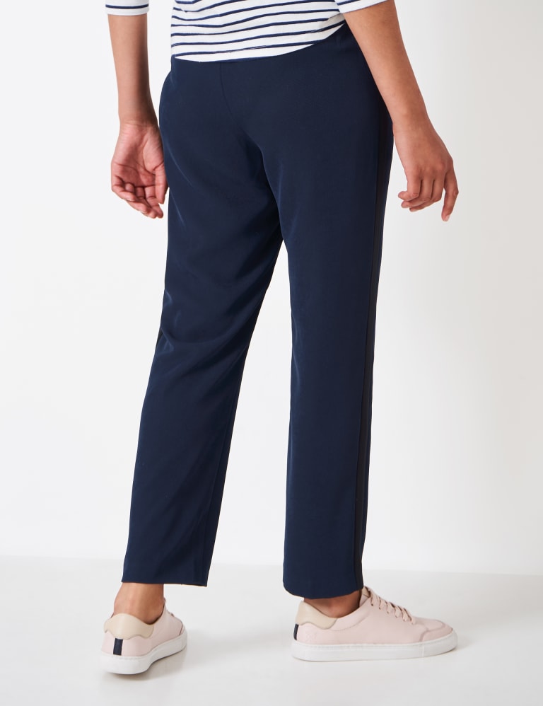 Side Stripe Drawstring Tapered Trousers | Crew Clothing | M&S