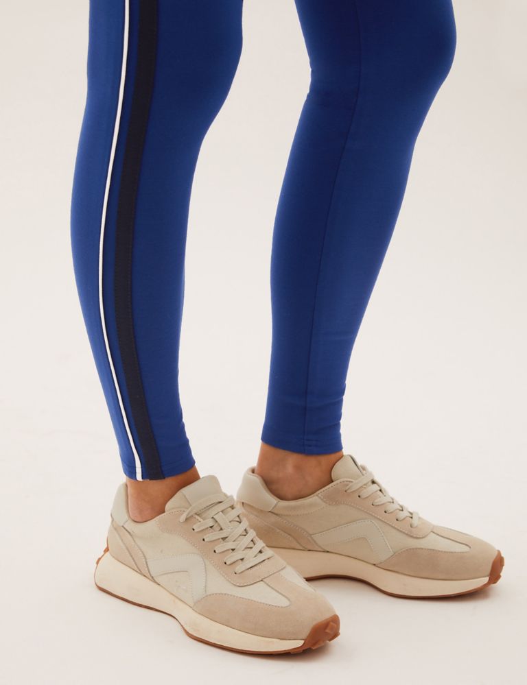 Side Stripe High Waisted Leggings, M&S Collection