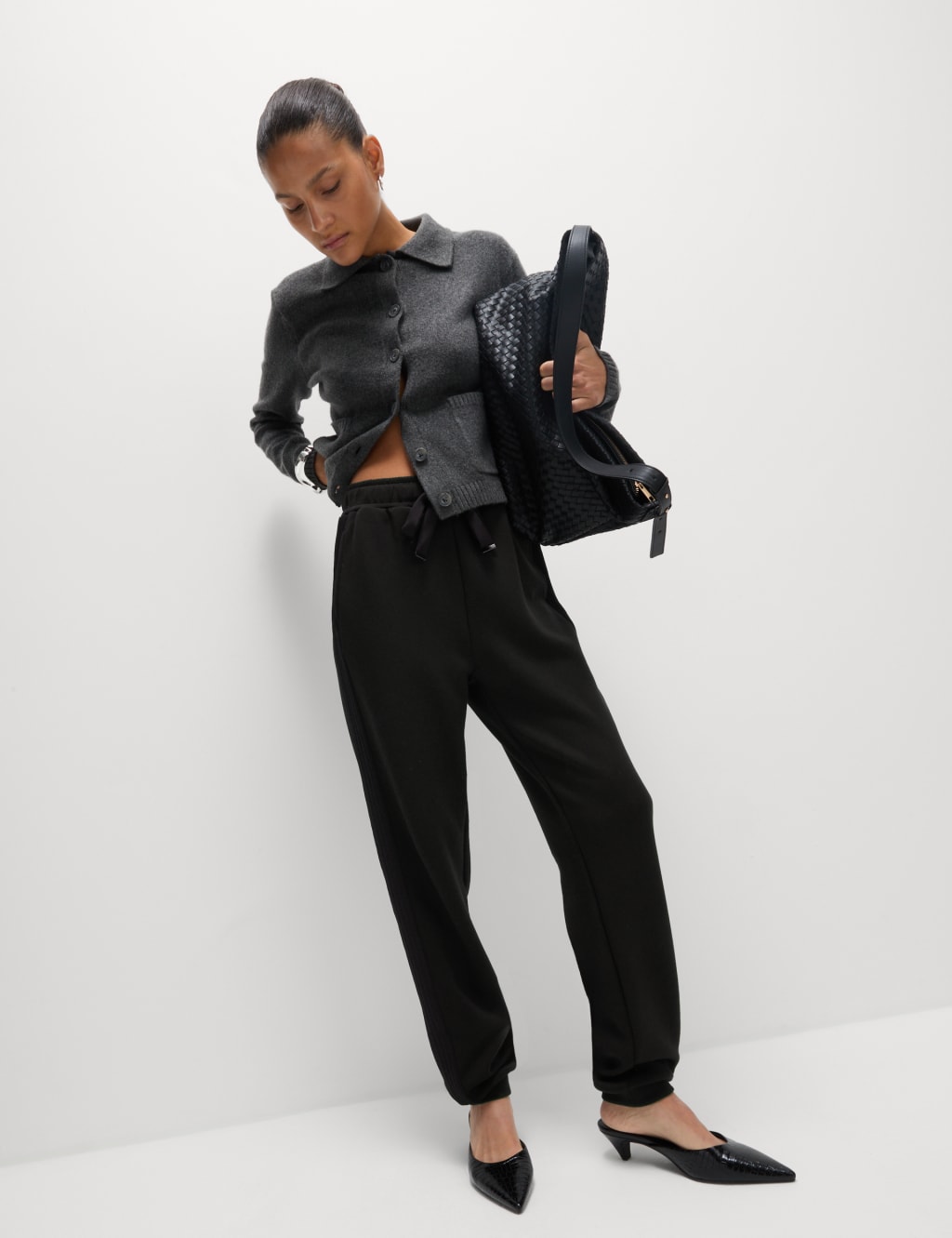 Side Stripe Tapered Joggers M S Collection M S