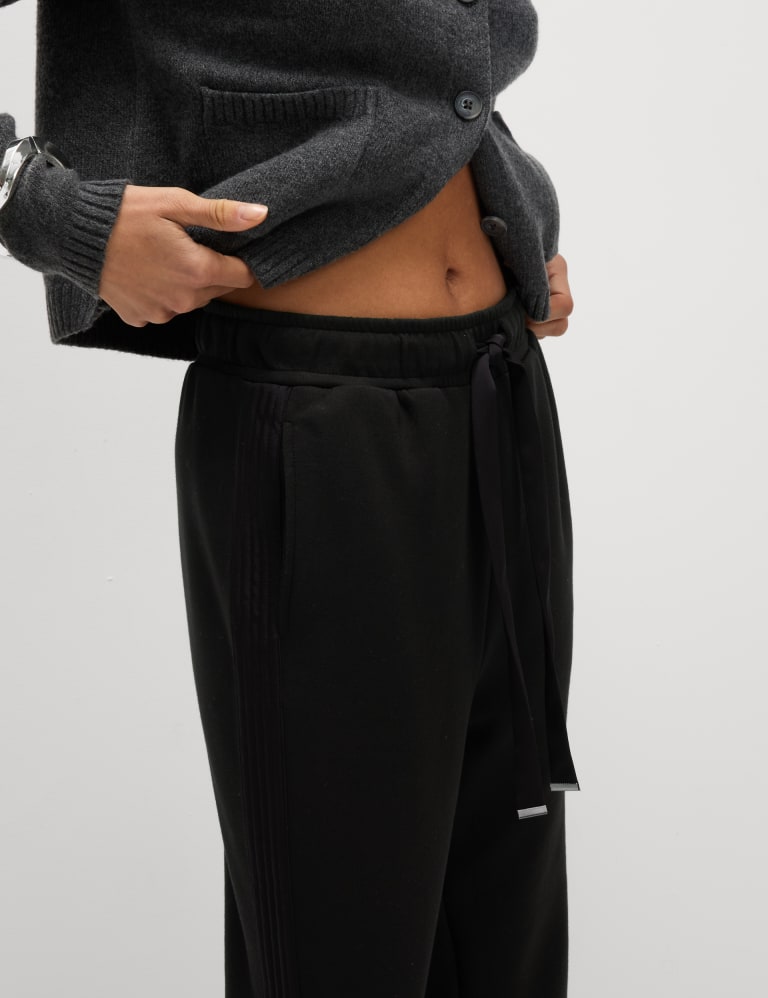 JOGGER WAIST PANTS - Striped