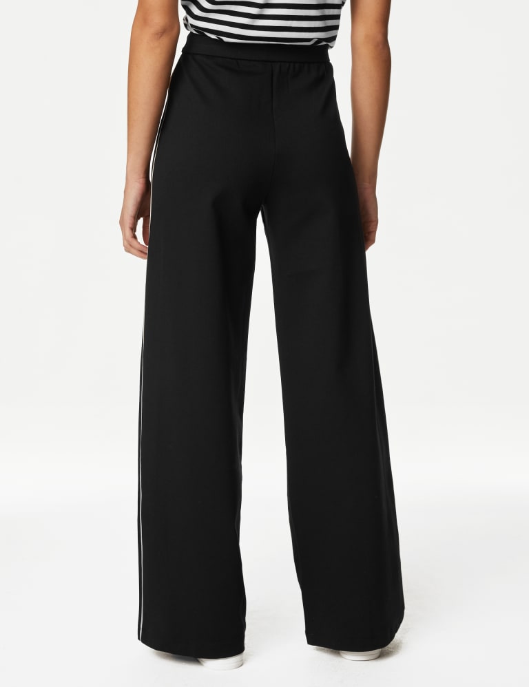 Side Stripe Wide Leg Joggers M S Collection M S
