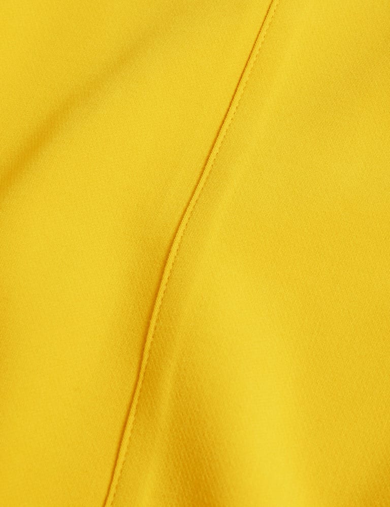 Side zip outlet cropped trousers