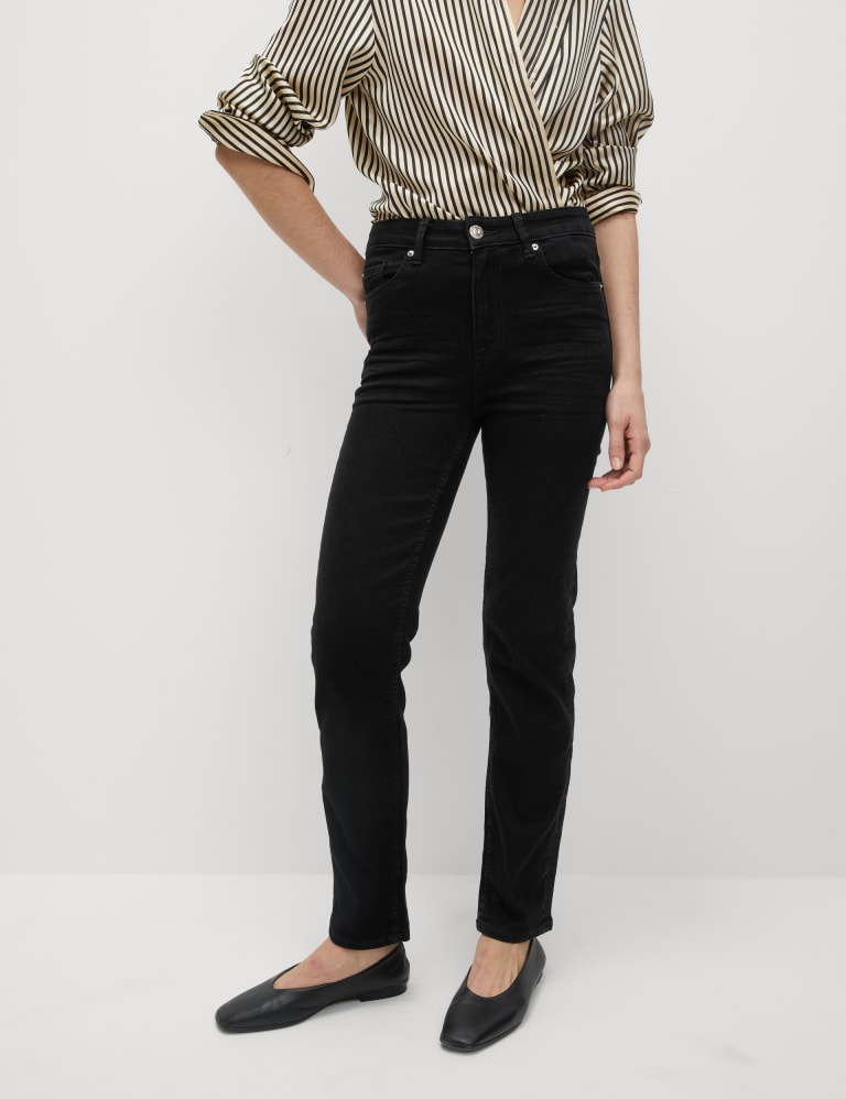 Sienna Straight Leg Jeans with Stretch M S Collection M S