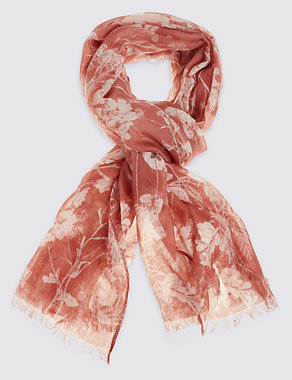 Silhouette Print Scarf Image 2 of 3