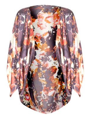 Silhouette Rose Print Wrap Image 2 of 5