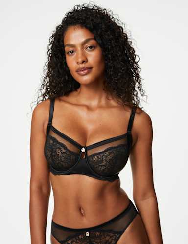 Silk & Lace Minimiser Bra C-G 3 of 7