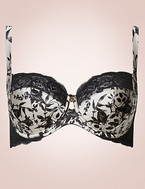 Silk & Lace Non-Padded Bra DD-G Image 2 of 3