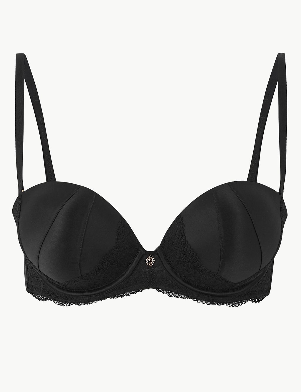 Silk & Lace Padded Multiway Push-up Bra A-E 1 of 6