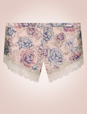 Silk & Lace Print French Knickers Image 2 of 5