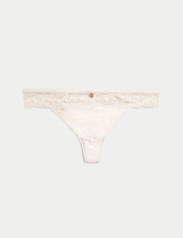 Silk & Lace Thong 2 of 7