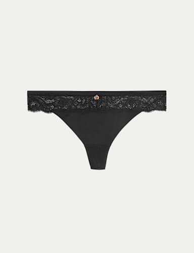 Silk & Lace Thong 2 of 6
