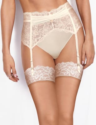 marks and spencer black suspender belt