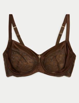 Silk & Lace Wired Balcony Bra F-H Image 2 of 6