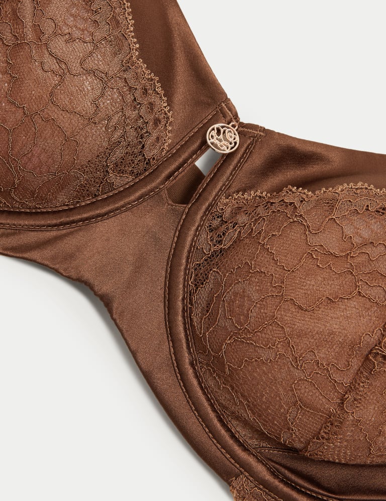 Silk & Lace Wired Balcony Bra F-H 7 of 7