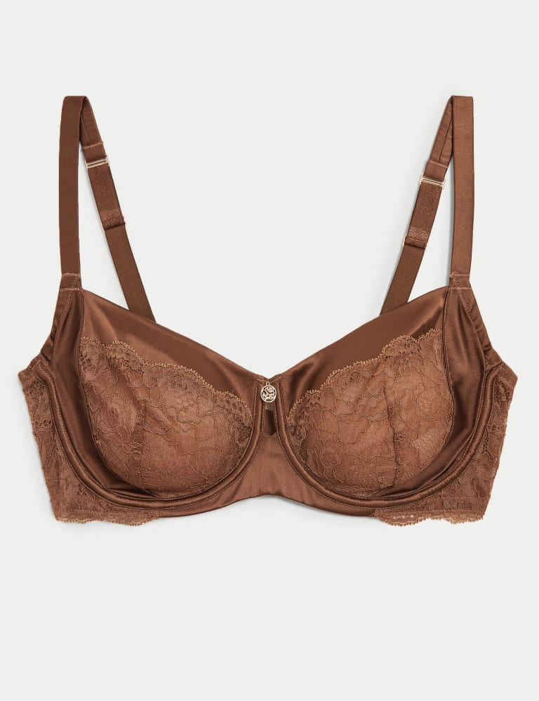 Silk & Lace Wired Balcony Bra F-H 2 of 7