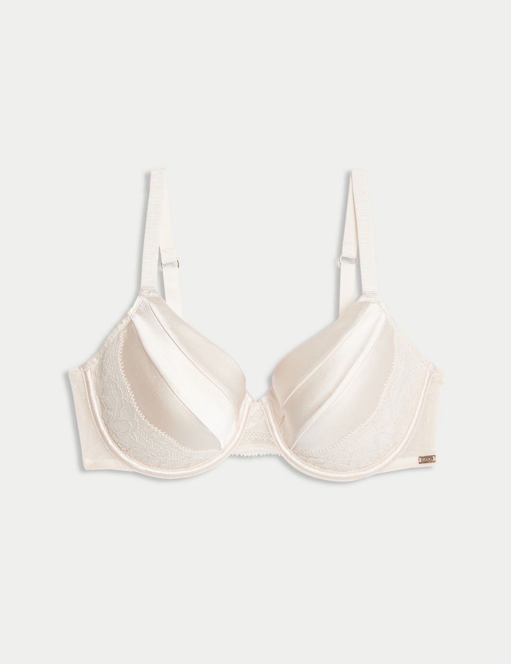 Silk & Lace Wired Full Cup Bra 1 of 7