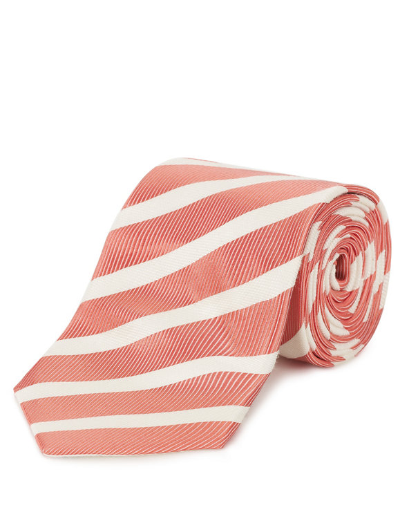 Silk Rich Premium Striped Tie with Wool Image 1 of 1