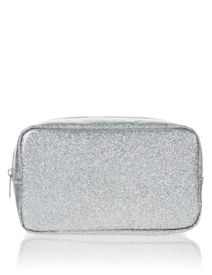 Silver Glitter Makeup Bag M&S Collection M&S