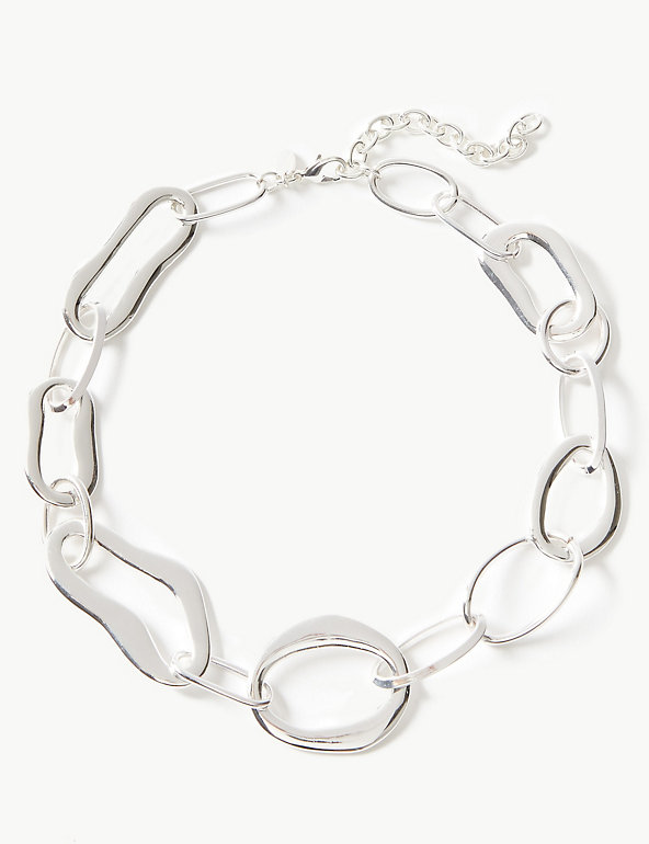 Silver Plated Chain Necklace Image 1 of 1