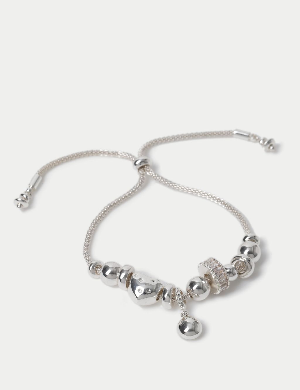 Silver Plated Charm Toggle Bracelet 1 of 2