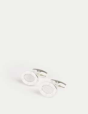 Silver Plated Cufflinks Image 2 of 3
