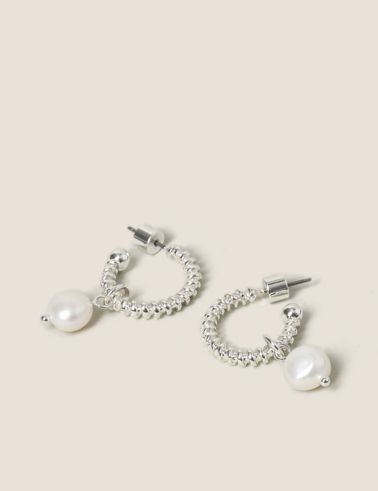 Silver plated drop earrings hotsell