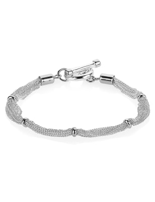 Silver Plated MultiStrand Chain Bracelet M&S Collection M&S
