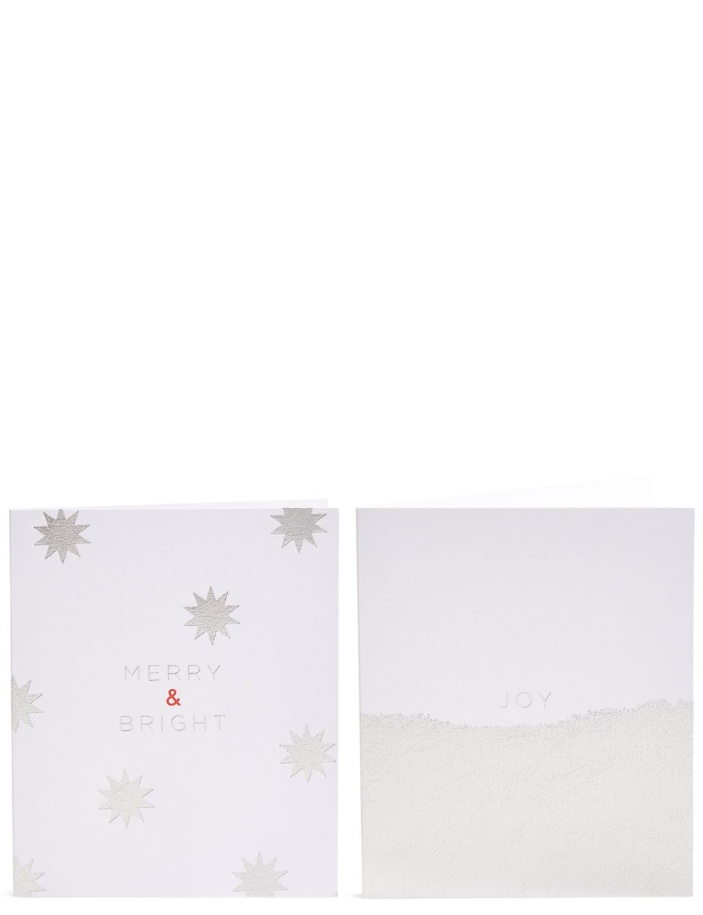 Silver Snow Christmas Charity Cards Pack of 20 3 of 5