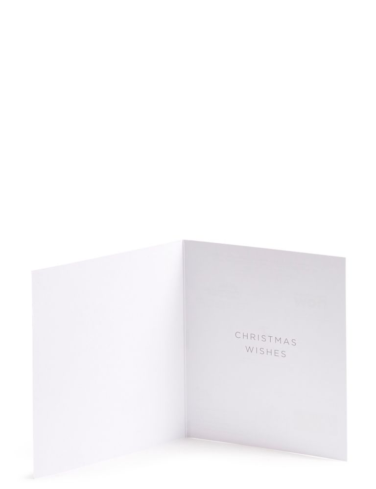 Silver Snow Christmas Charity Cards Pack of 20 4 of 5