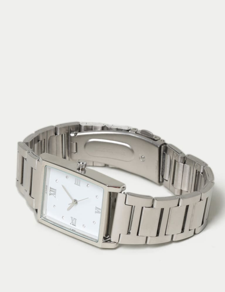 Silver watch square face new arrivals