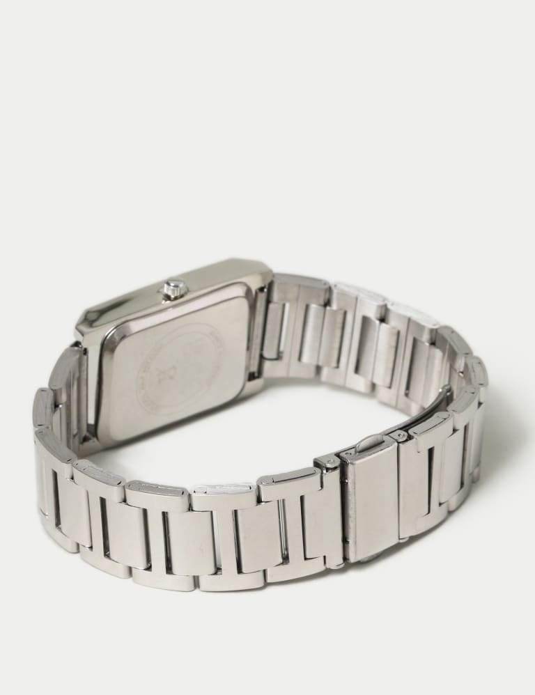 Silver Square Face Watch