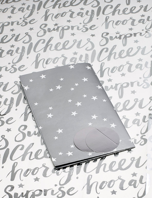 Silver Star & Text Sheet Wrap Image 1 of 2