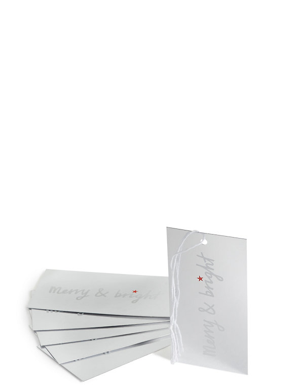 Silver Text Gift Tags Image 1 of 2